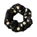 Chouchou noir pois crèmes