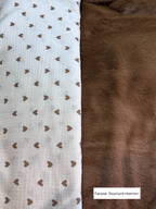 Couverture Coeur Marron