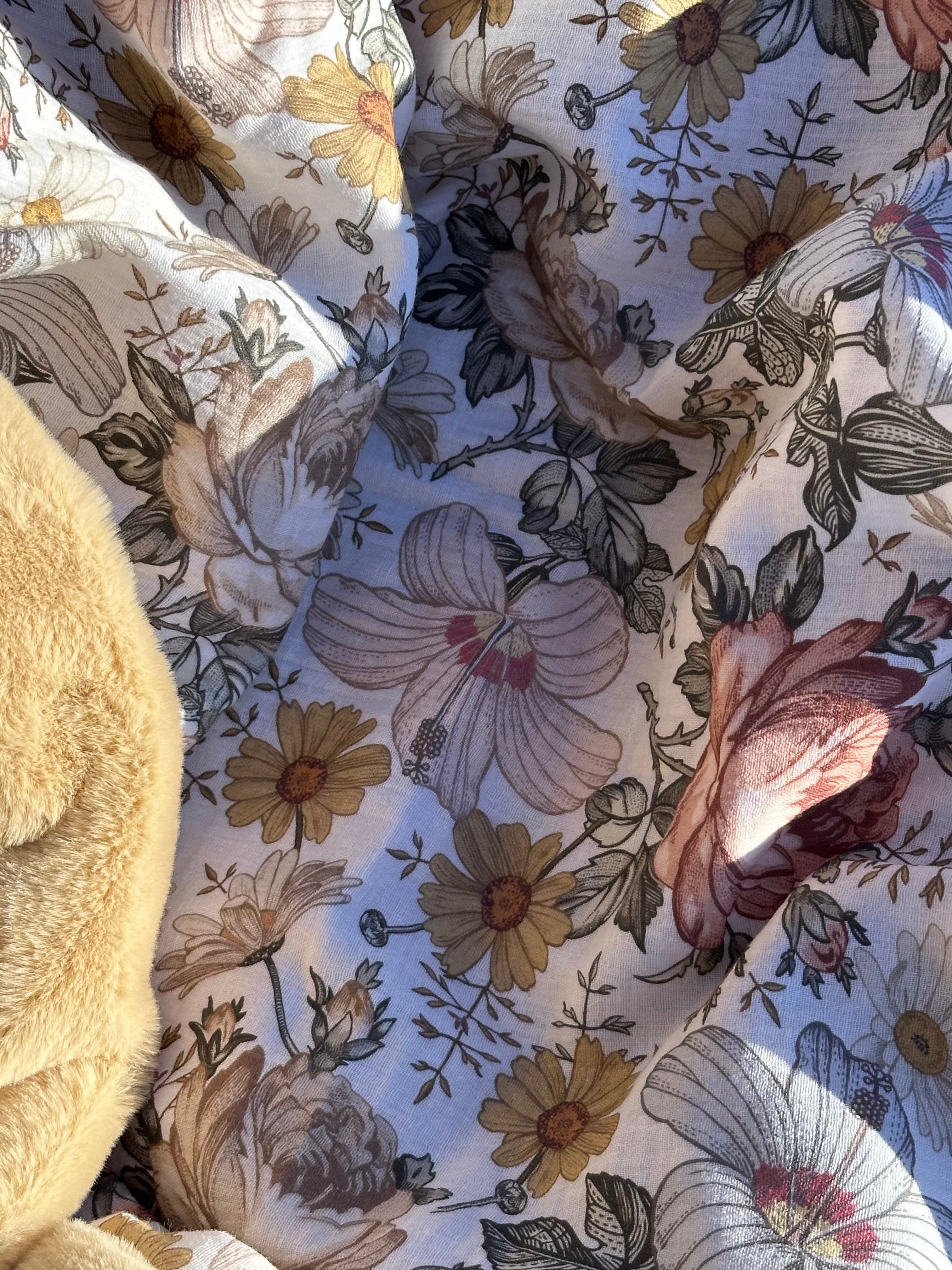 Couverture Fleurs vintage