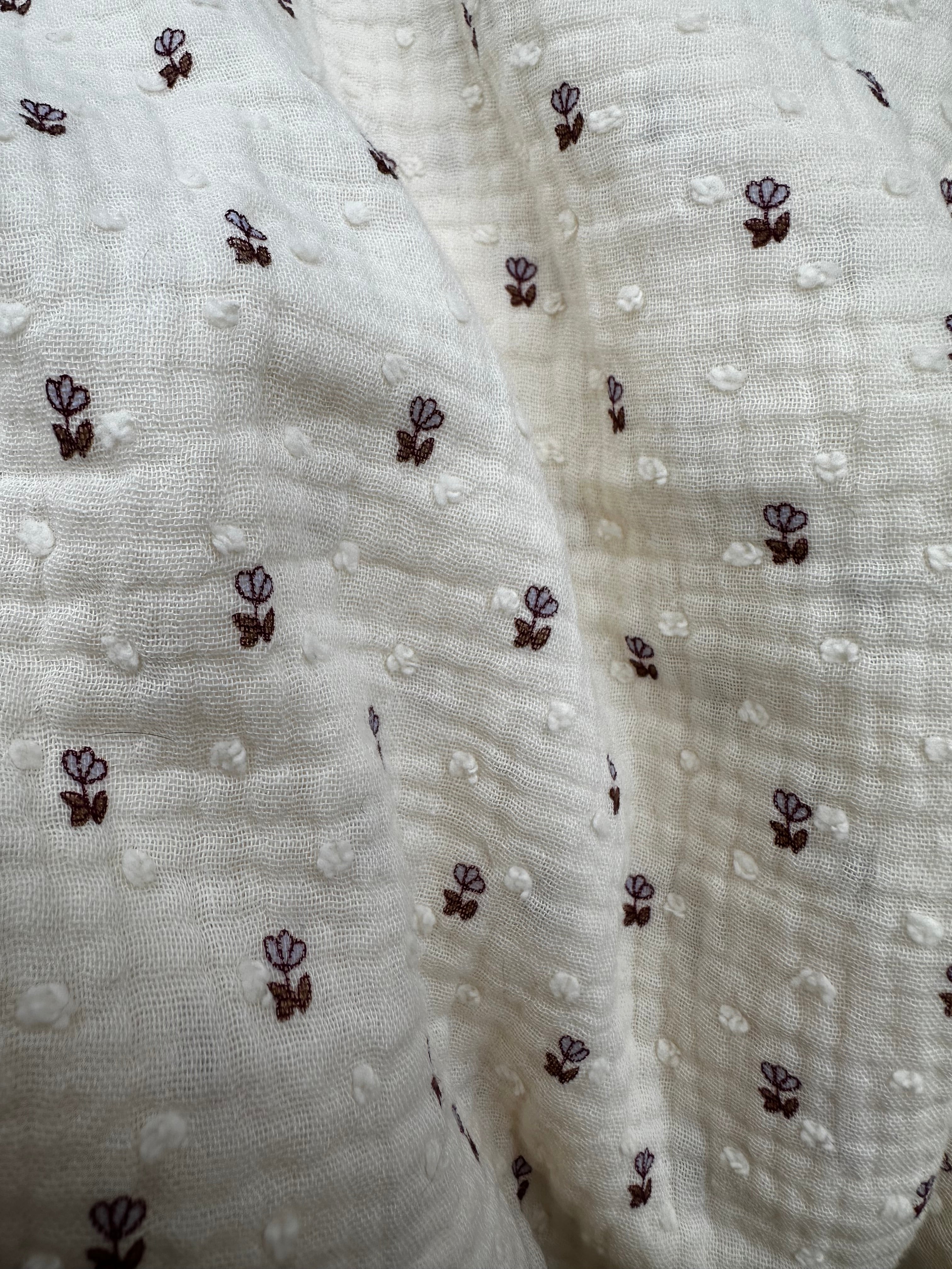 Couverture Plumetis mini fleur