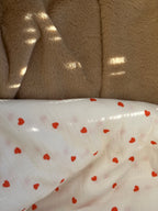 Couverture Coeur Rouge corail